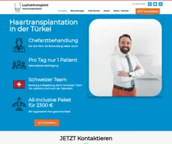 Luxhairtransplant.com(Haartransplantation in der Türkei) Screenshot