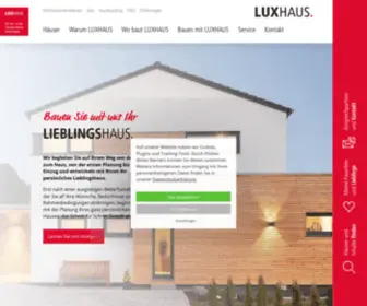 Luxhaus.de(Individuelle Fertighäuser mit Wohlfühlklima) Screenshot