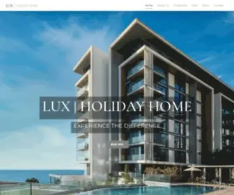 Luxholidayhome.com(Short Term Rental) Screenshot