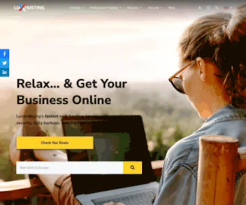 Luxhosting.com(Best Hosting Services & Domain Registration) Screenshot