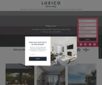Luxico.com.au(The home hotel) Screenshot