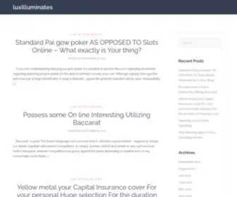 Luxilluminates.com(luxilluminates) Screenshot