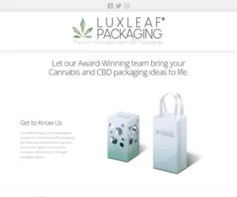 Luxleafpackaging.com(Cannabis and CBD Packaging) Screenshot