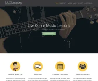 Luxlessons.com(Live Online Music Lessons) Screenshot