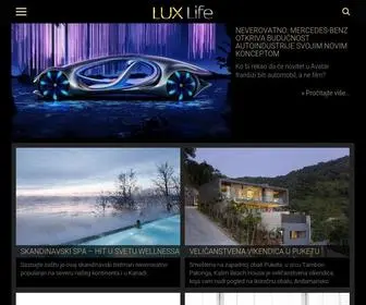 Luxlife.rs(Lux Life luksuzni portal) Screenshot