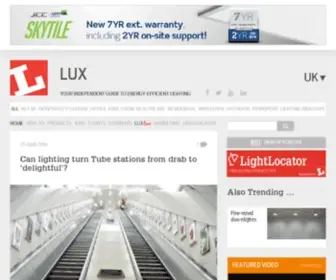 Luxmagazine.co.uk(MarchLux magazine) Screenshot