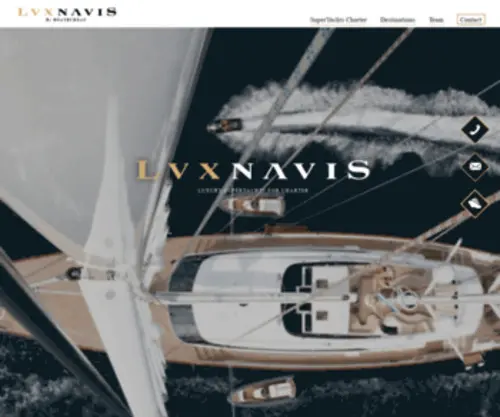 Luxnavis.com(Super Yacht Charter) Screenshot