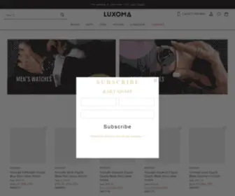 Luxoma.com(Luxoma Shop Women's and Men's Luxury Watches and Sunglasses) Screenshot