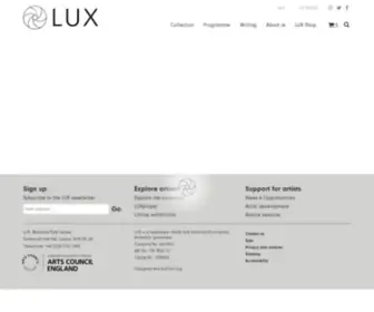 Lux.org.uk(Moving image practices) Screenshot