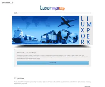 Luxorimpex.com(Luxor Import & Export Home Version 2) Screenshot