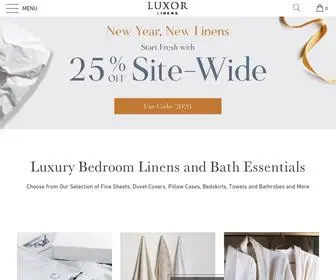 Luxorlinens.com(Luxor Linens) Screenshot