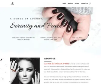 Luxornailsspa.com(Nail salon) Screenshot