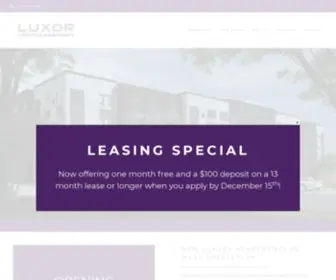 Luxorwestchesterapartments.com(Apartments in West Chester) Screenshot