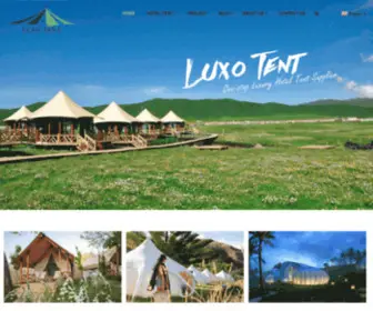 Luxotent.com(Glamping Tent) Screenshot