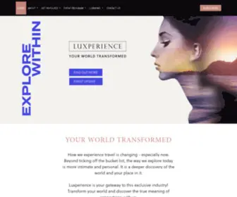 Luxperience.com.au(High End Experiential Travel Trade Event) Screenshot