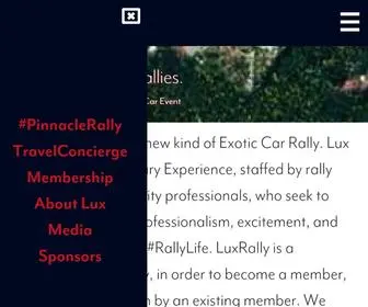 Luxrally.com(The World's Most Luxurious Exotic Car Rally) Screenshot