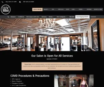 Luxsalontacoma.com(Lux Salon & Spa in Tacoma) Screenshot