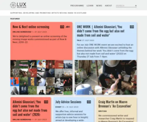 Luxscotland.org.uk(LUX Scotland) Screenshot