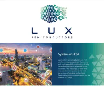 Luxsemiconductors.com(Flexible Semiconductors) Screenshot