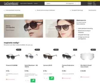 Luxsunglasses.nl(Zonnebril kopen bij dé online zonnebrillenshop) Screenshot