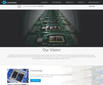 Luxtera.com(Optical Transceivers) Screenshot