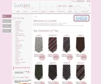 Luxties.com(Designer Ties 2015) Screenshot