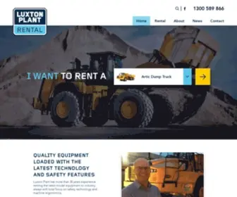 Luxtonplant.com.au(Luxton Plant Earthmoving Rental) Screenshot