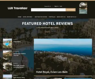 Luxtravellers.com(Luxury Hotels and Destinations) Screenshot