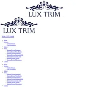 Luxtrim.com(Lux Trim) Screenshot