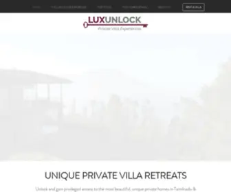 Luxunlock.com(Private Luxury Villa Rental) Screenshot