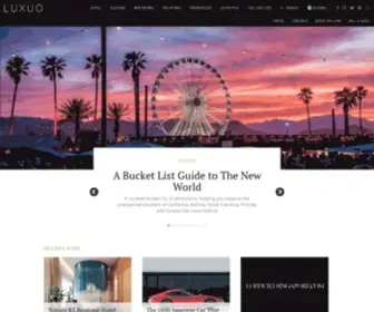 Luxuo.com(The Luxury Lifestyle Portal) Screenshot