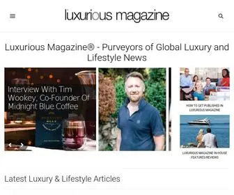 Luxuriousmagazine.com(Luxurious Magazine) Screenshot