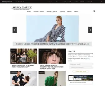 Luxury-Insider.com(Luxury Insider) Screenshot