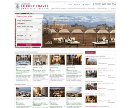 Luxury-Riads.com(Luxury hotels in Morocco) Screenshot