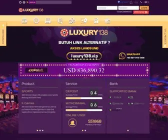 Luxury138.com Screenshot
