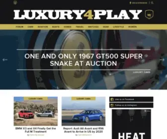 Luxury4Play.com(A forum community dedicated to the luxury lifestyle and open to all watch) Screenshot