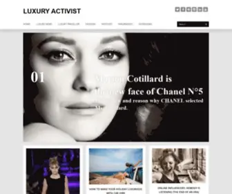 Luxuryactivist.com(Luxury Activist) Screenshot