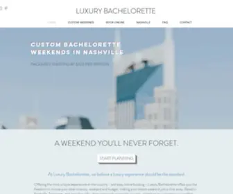 Luxurybachelorette.com(Nashville Bachelorette Party Planning) Screenshot