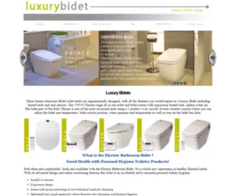 Luxurybidets.com.au(Luxury Bidets) Screenshot