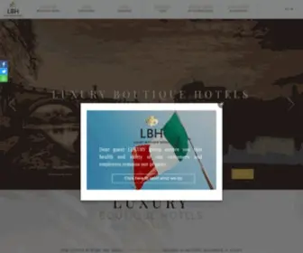 Luxuryboutiquehotels.it(Luxury Boutique Hotels) Screenshot