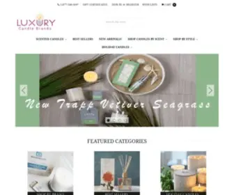 Luxurycandlebrands.com(Luxury Candle Brands The Original Luxury Candle Online Shopping Experience) Screenshot