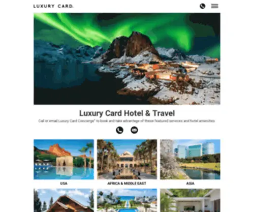Luxurycardtravel.com(Luxury Card Hotel & Travel) Screenshot