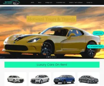 Luxurycaronhire.com(Motwani Tours & Travels) Screenshot