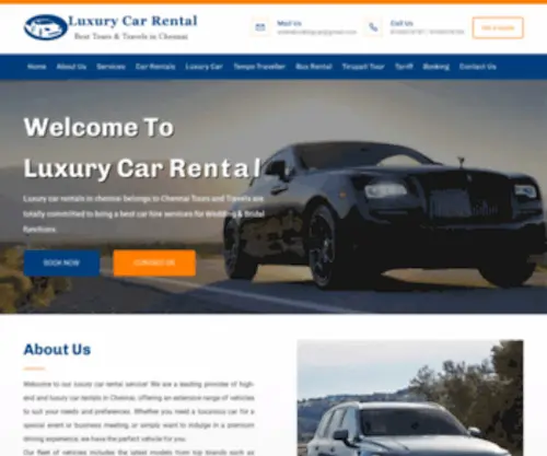 Luxurycarrentalchennai.com(Luxury Car rentals) Screenshot