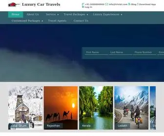 Luxurycartravels.com(Luxury car rental Delhi) Screenshot