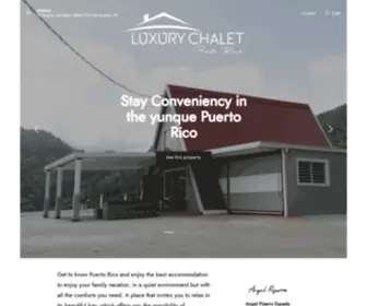 Luxurychaletpr.com(Puerto Rico) Screenshot