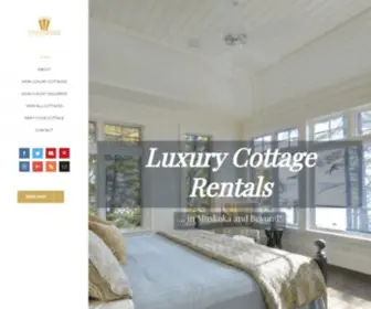 Luxurycottagevacations.com(Luxury cottage rentals) Screenshot