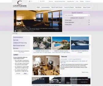 Luxurycroatia.com(CROATIA LUXURY VILLAS APARTMENTS HOTELS) Screenshot