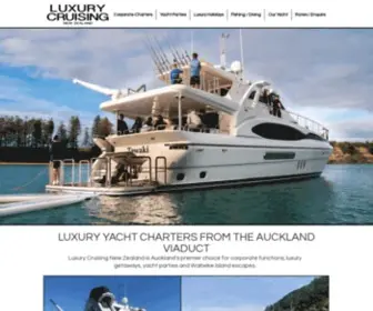 Luxurycruisingnz.co.nz(World-class yacht charters from Auckland's Viaduct. Luxury Cruising NZ) Screenshot