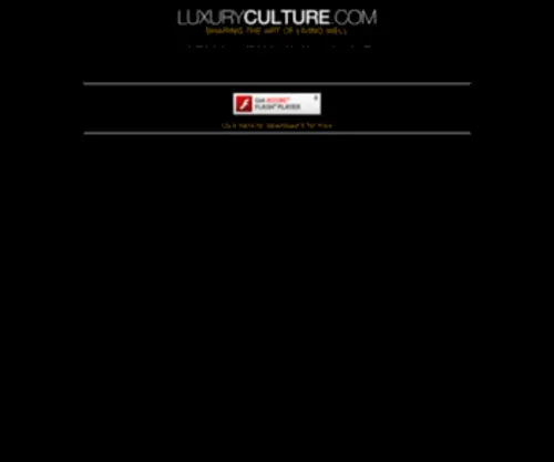 Luxuryculture.com(Sharing the Art of Living Well) Screenshot